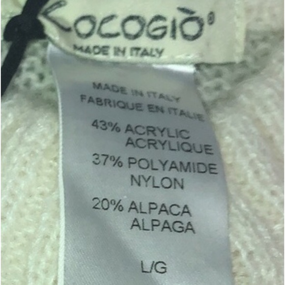🆕 Cocogio Italy Alpaca Blend Sweater Multicolor - Picture 5 of 5